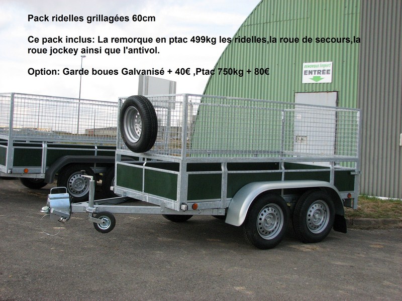 Remorque voiture en kit pas cher